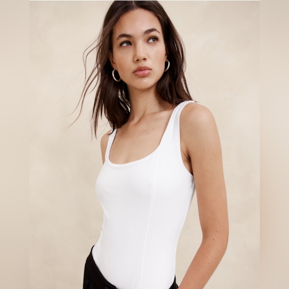 Banana Republic Factory Soft Stretch Corset Bodysuit